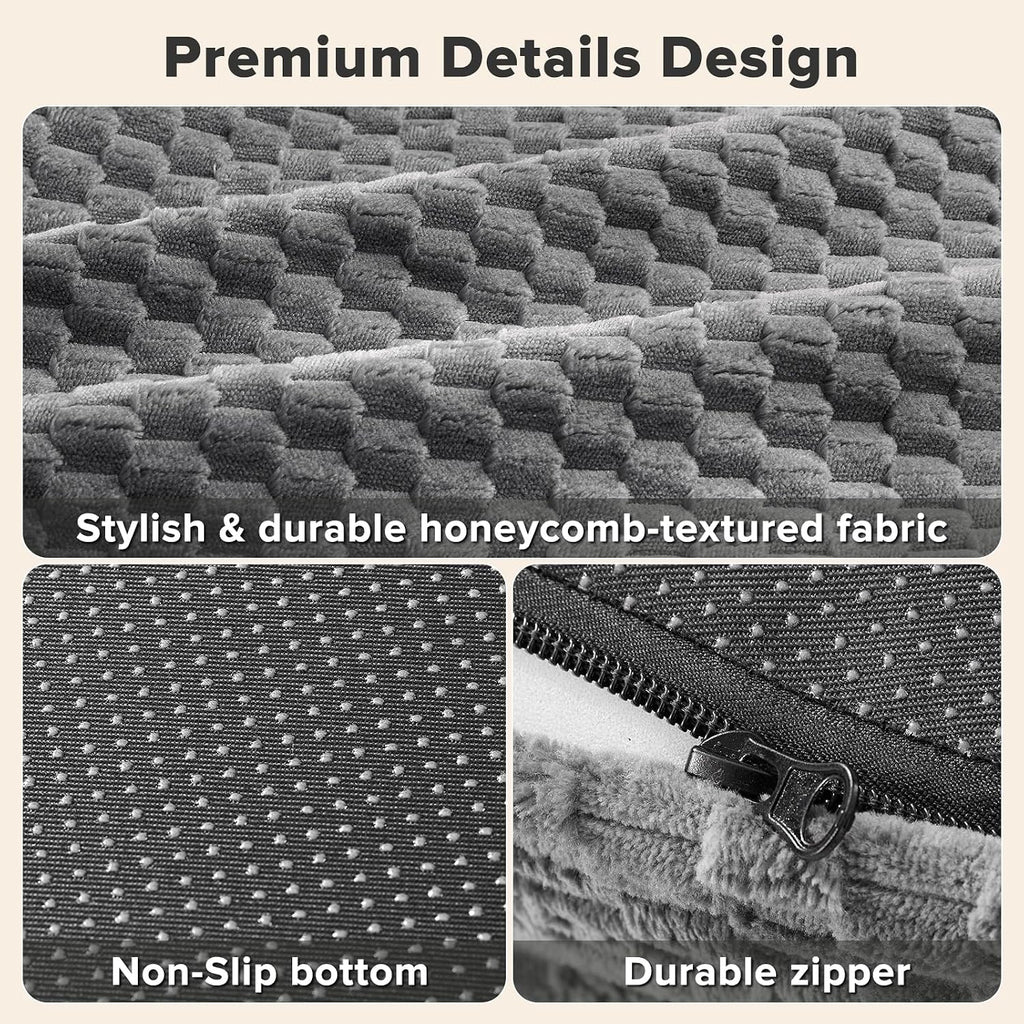 XL Orthopedic Dog Beds Large Sized Dog, Extra Large Washable Waterproof Oval Large Dog Bed with Removable Cover