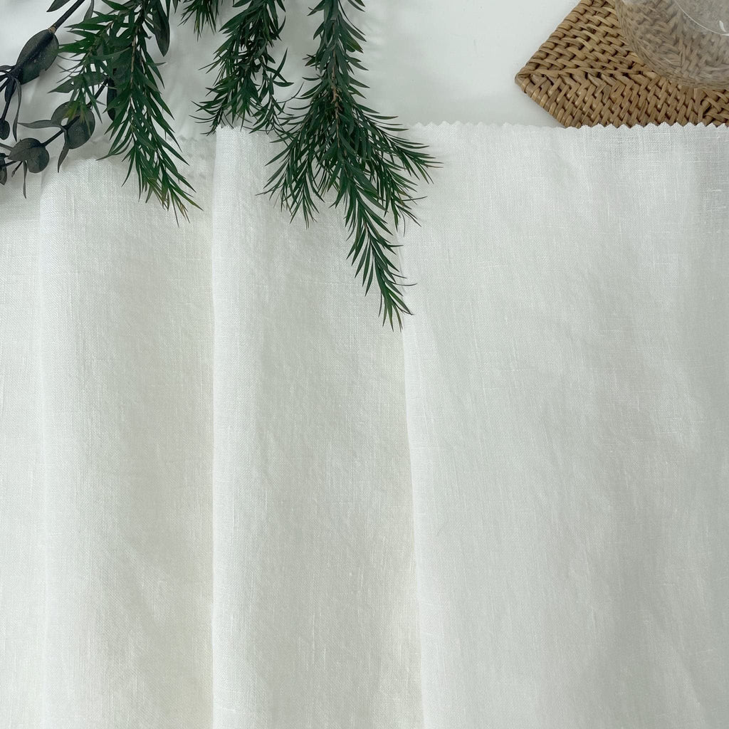 Natural Light Lightweight High Twisted Linen Fabric | Versatile & Durable Material for Stylish Creations - Ideal for
