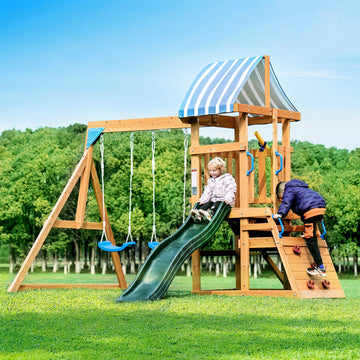 Swing Sets for Backyard, Wooden Swing Set