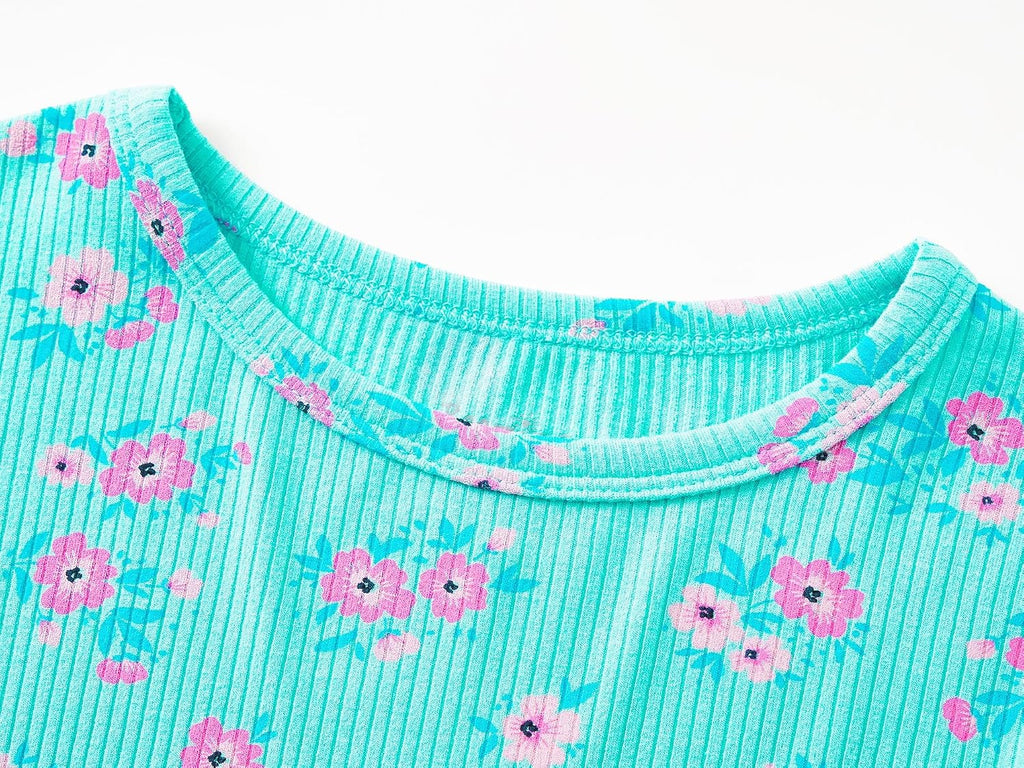Girls Pajamas Snug Fit Long Sleeve & Pants Set