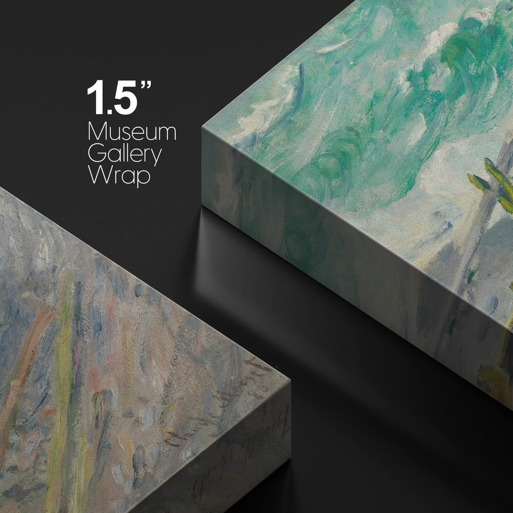Canvas Print Wall Art Three Fishing Boats, 1886 Claude Monet Classical Illustrations Fine Art Decorative Vintage