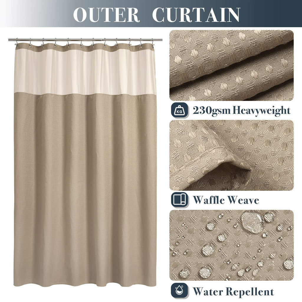 Extra Long Waffle with Snap Liner 71x84, Linen