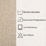 Faux Linen Rectangle Tablecloth - Wrinkle and Stain Resistant Washable Table Cloth Dining Room Holid