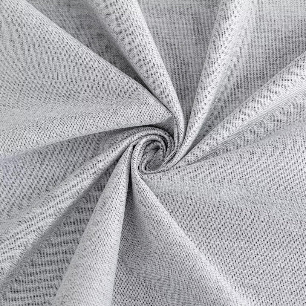 100% Blackout Curtains 96 inch Length Faux Linen (W37 x L96, White)