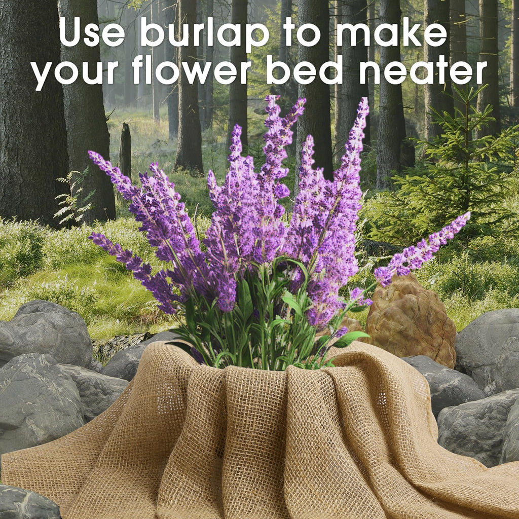Burlap Fabric for Garden Burlap Fabric Boho Jute Outdoor Weed Barrier Burlap Sacks Burlap Tree Wrap Farmhouse Table