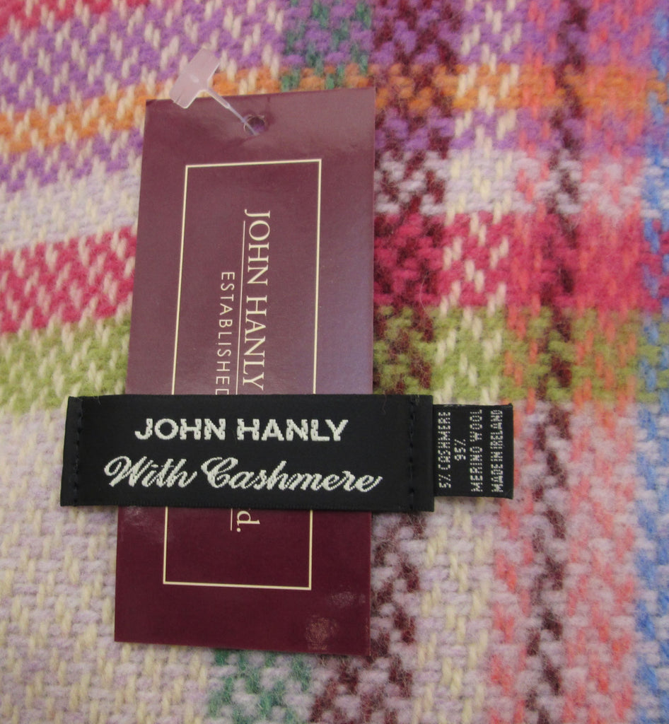Merino & Cashmere Wool Throw Blanket, 54x71in Grey Herringbone