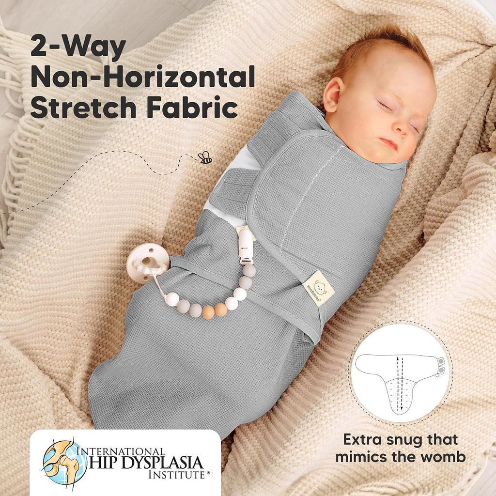 Pack Organic Swaddles for Newborns, Baby Swaddles (Granite)