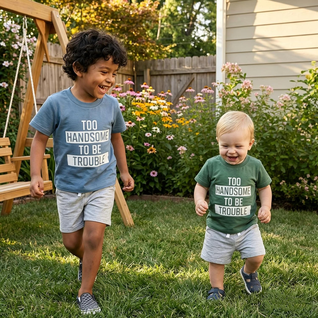 Toddler Baby Boy Summer Clothes Sets Tops Elastic Shorts Outfits