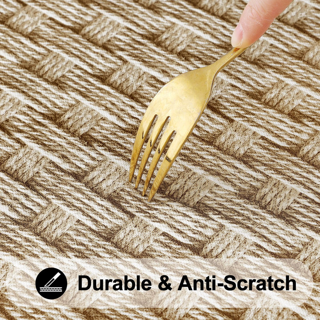 Fall Square Table Cloth, Plastic Table Cover for 3.5FT Tables