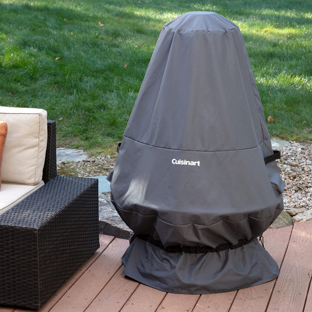 Chimenea Propane Fire Pit Heater Cover, Durable Rip-Resistant Polyester (Cover Fits )