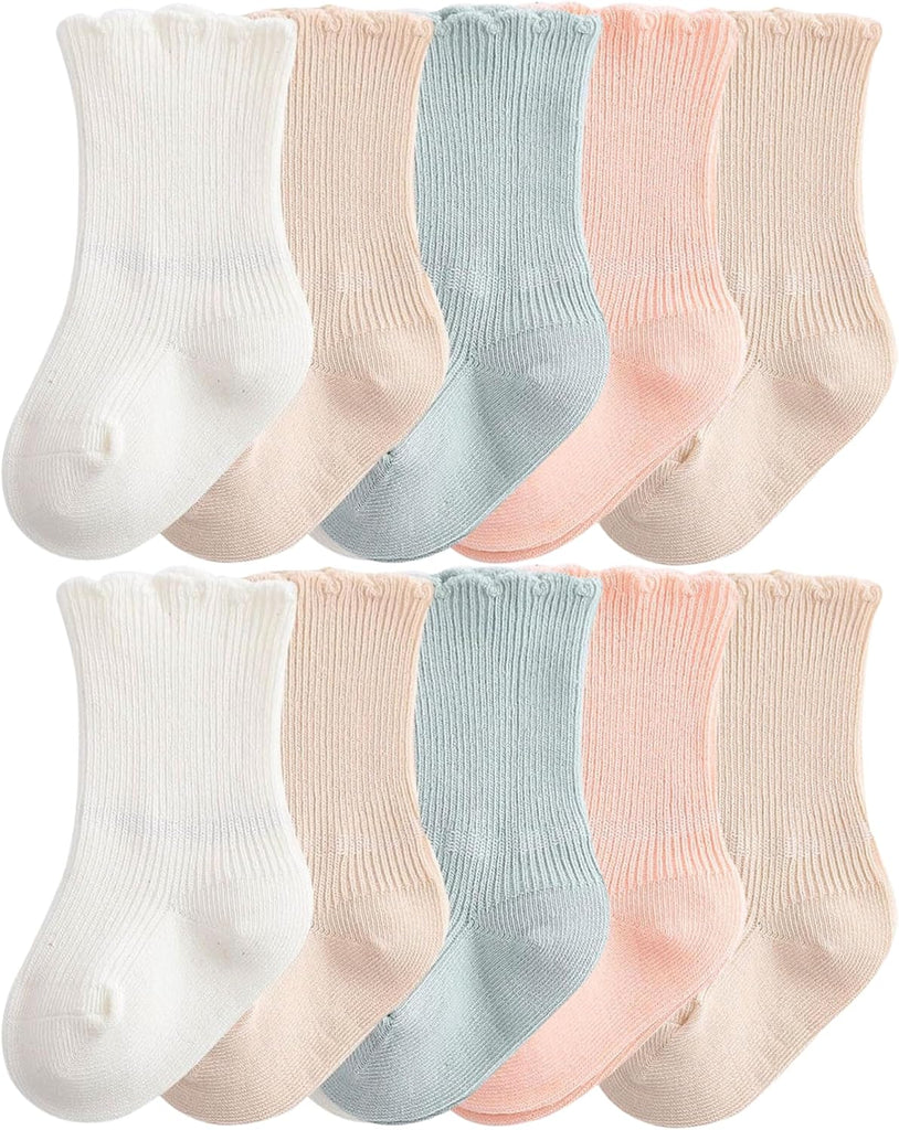 Cuff Socks Baby-girls Socks Infant Toddler Crew Ankle Sock
