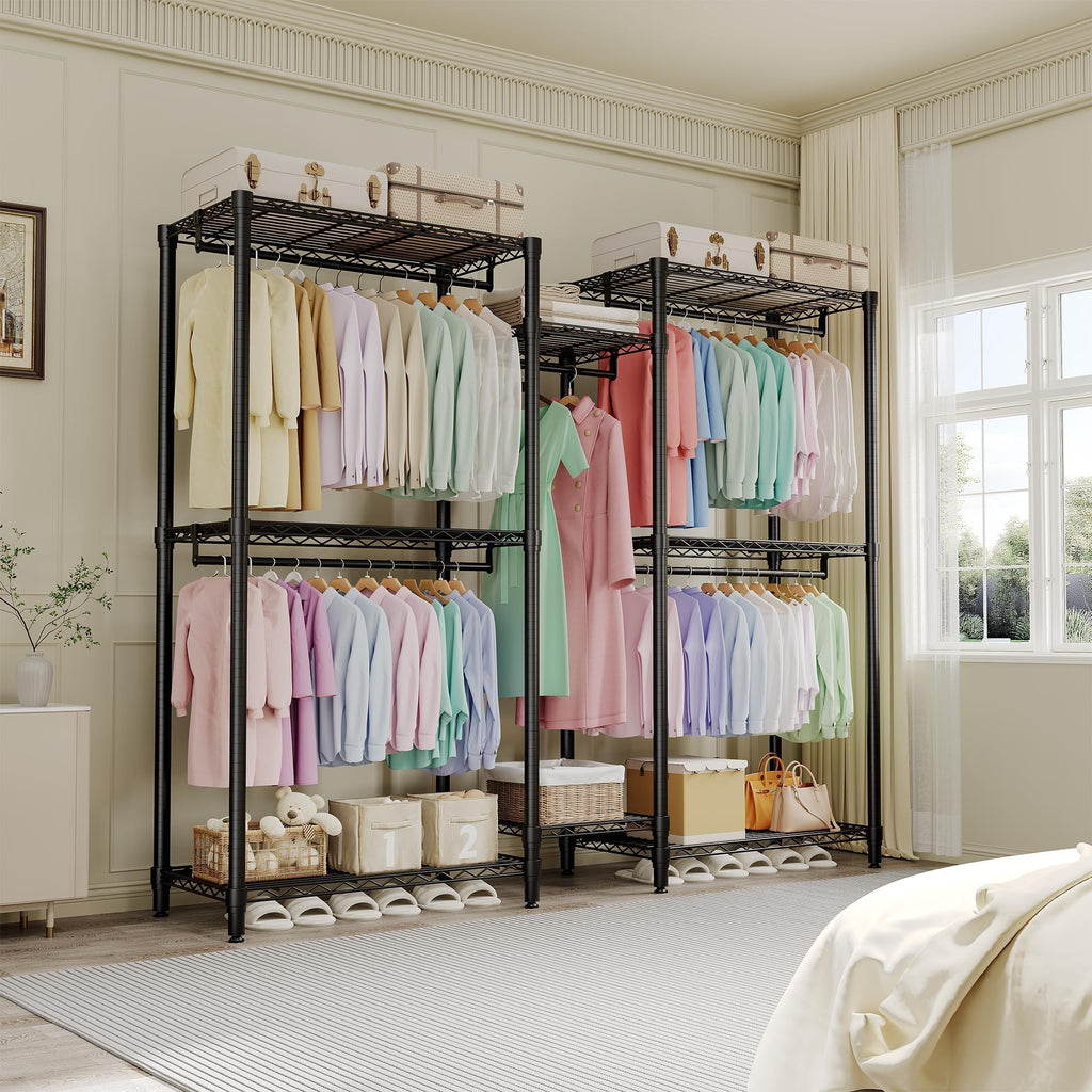 Heavy Duty Garment Rack 5 Hanging Rods