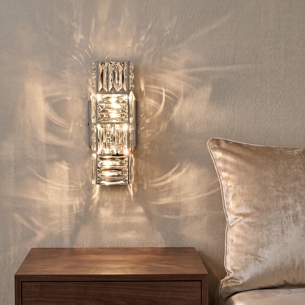 Crystal Wall Sconce Chrome Wall Sconces Wall Lighting