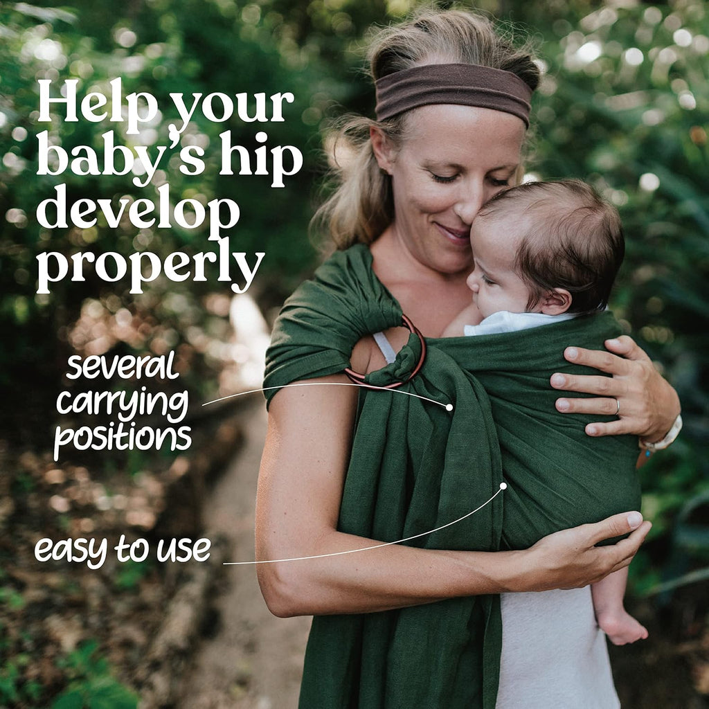 Luxury Ring Sling Baby Carrier, Soft Linen Blend Baby Sling, Baby Wrap, Wear Your Little One Close to Your Heart