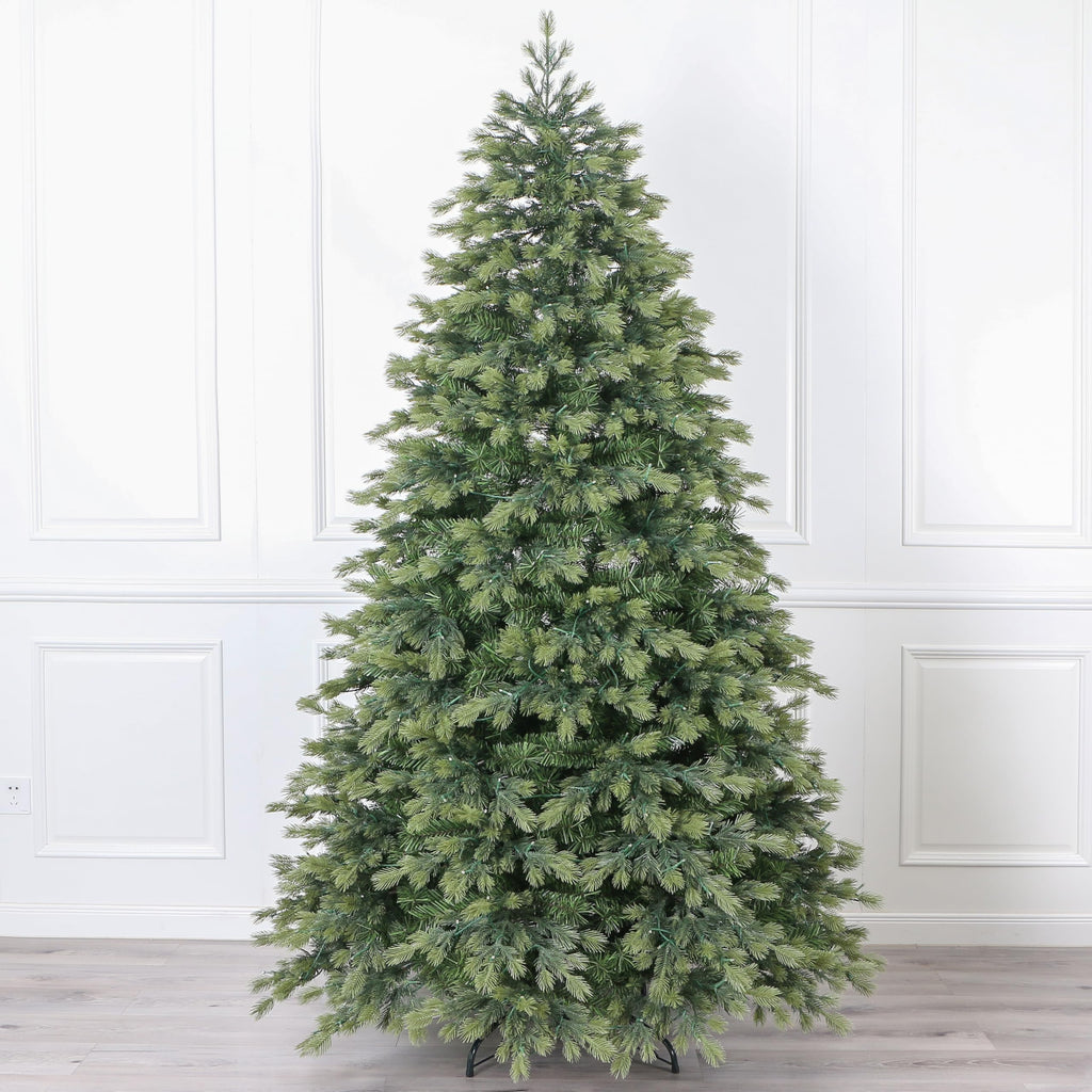 Stuff 7' Premium Douglas Fir Artificial Christmas Tree, Pre-lit with LED Lights, Full Shape (7ft)