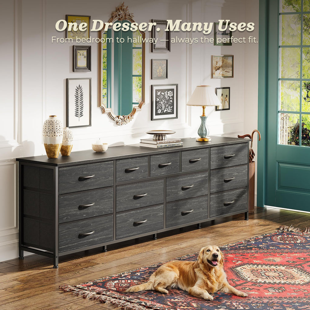 70 Inch Long Dresser, TV Stand for 65, 75, 80 Inch TV
