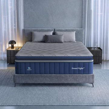 CoolNest Hybrid King Size Mattress 14 Inch, Cooling Pillow Top | Cool Night Sleep for Hot Sleeper, 7-Zone Ergo