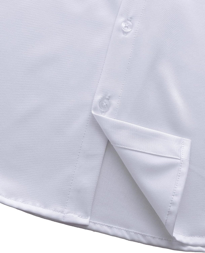 Boys Wrinkle Free Dress Shirts Button Down Short Sleeve Formal Shirts