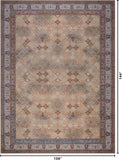 9x12 Large Area Rug, Machine Washable Area Rug with Non-Slip Backing, Vintage Style, Soft, Easy Clea