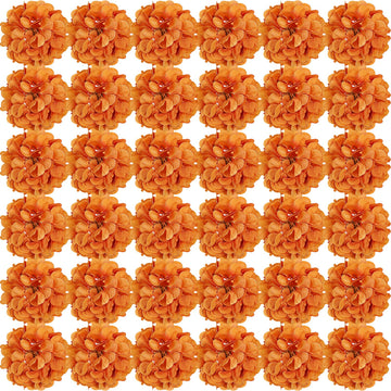 Orange Artificial Bulk with Stems 64 Pcs