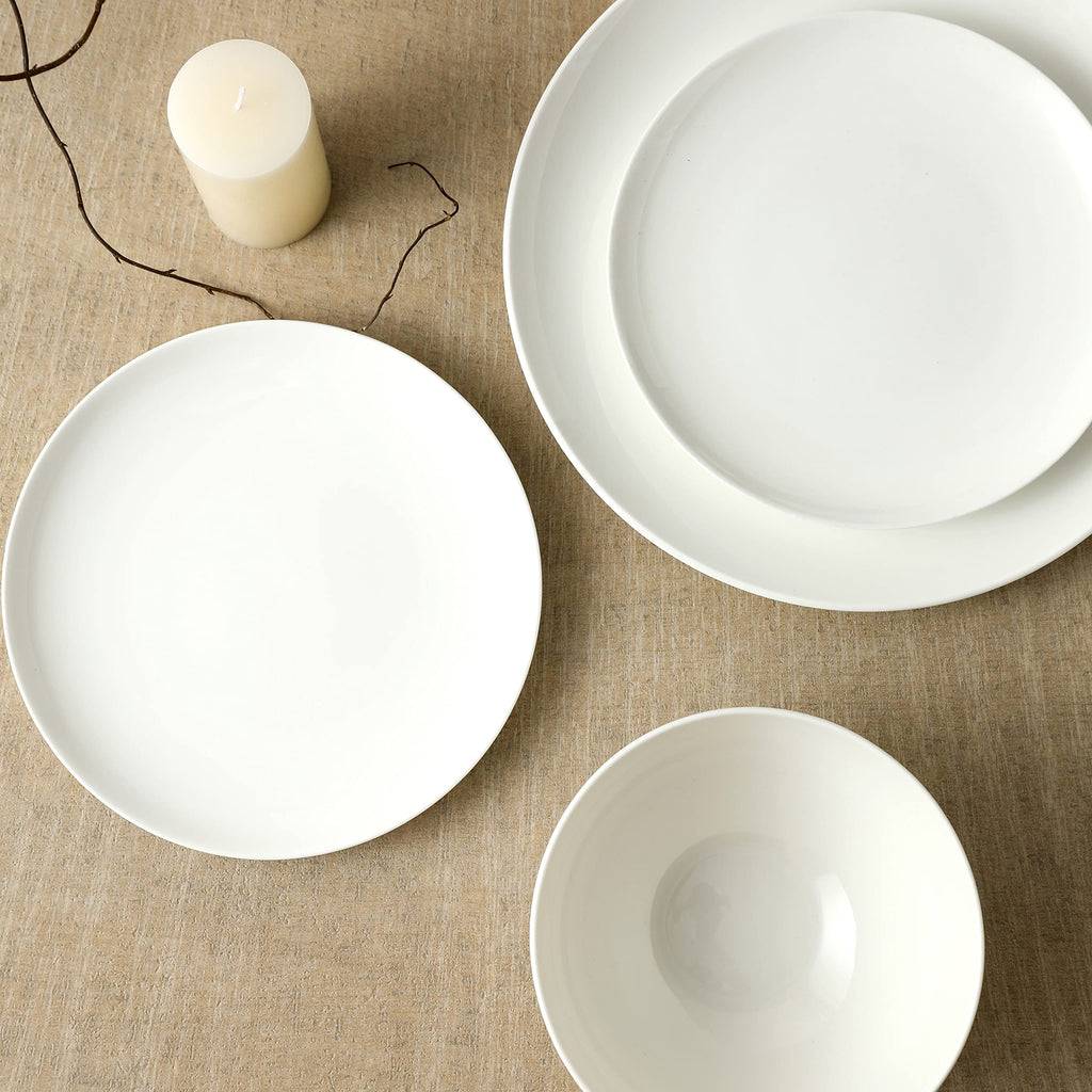 Lain Blair Bone China 12-Piece Dinnerware Set, White