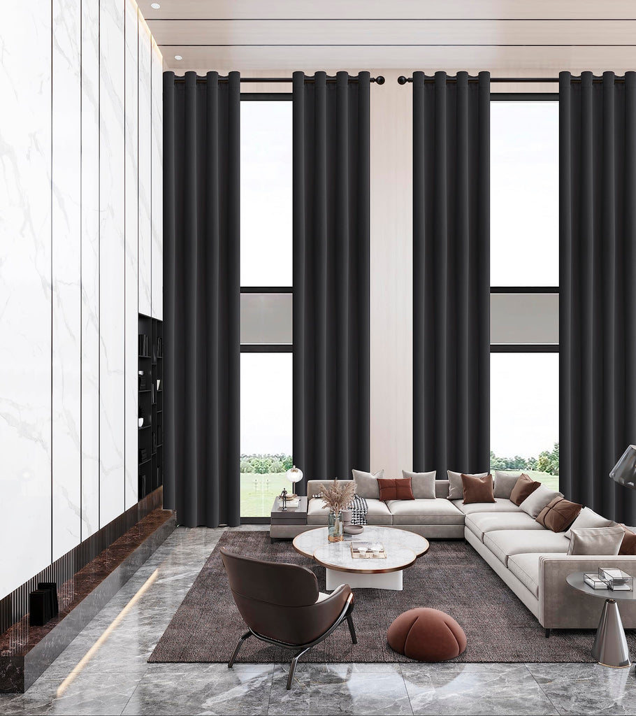 Extra Long Curtains High Ceiling Drapes 20Ft, Tall Windows Custom Made 2 Story Blackout Curtains for High Living
