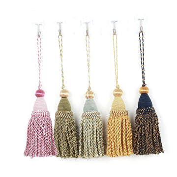 6" Large Key Tassel with 4.3" Loop Hand Crafted Tassels - 2 Pcs