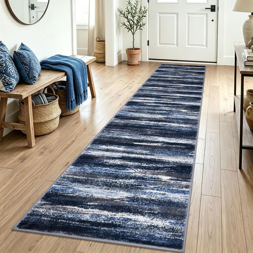 Abstract Washable Runners 2x10 Runner Rug Non Slip