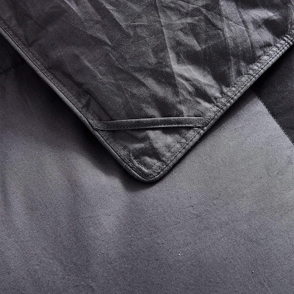 Luxurious All-Season Goose Down Feather Comforter Duvet Insert, Classic Gray, Premium Baffle Box, 1200 Thread Count