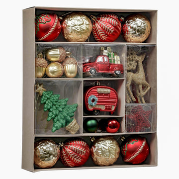 Christmas Tree Decorations Ball Ornaments Set - Set of 60