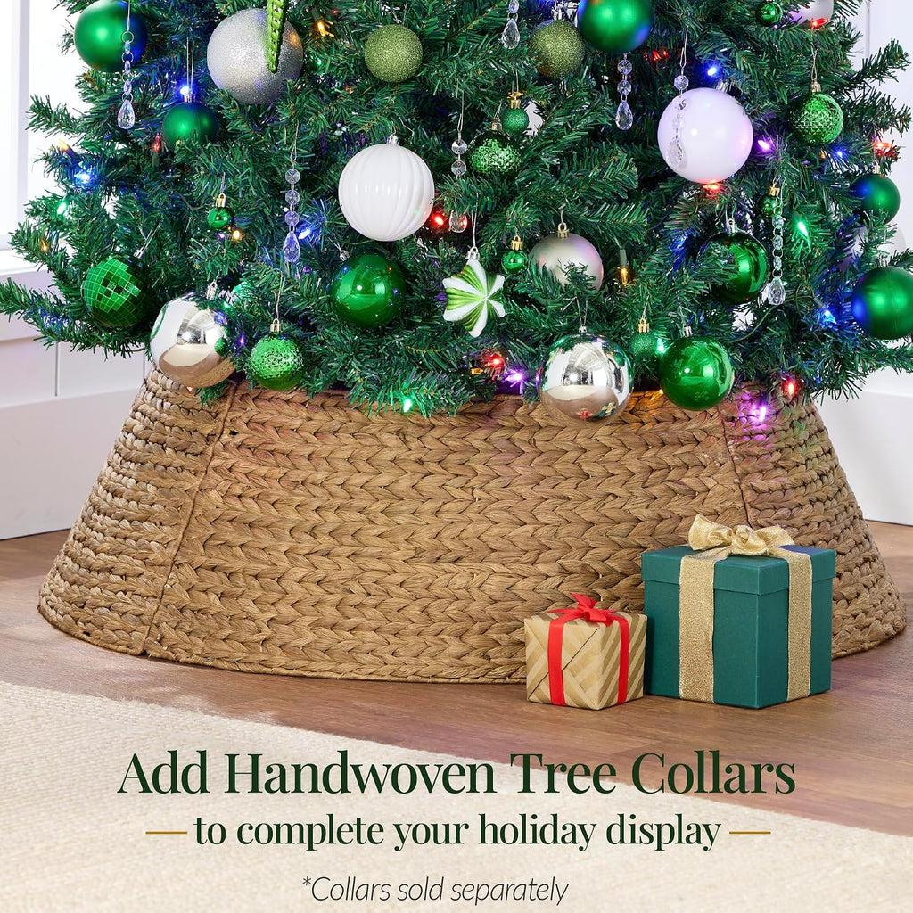 6Ft Pre-Lit Christmas Tree w/Twinkling LEDs, Premium Green Artificial Pine Lighted Holiday Decoration w/ 250 Lights
