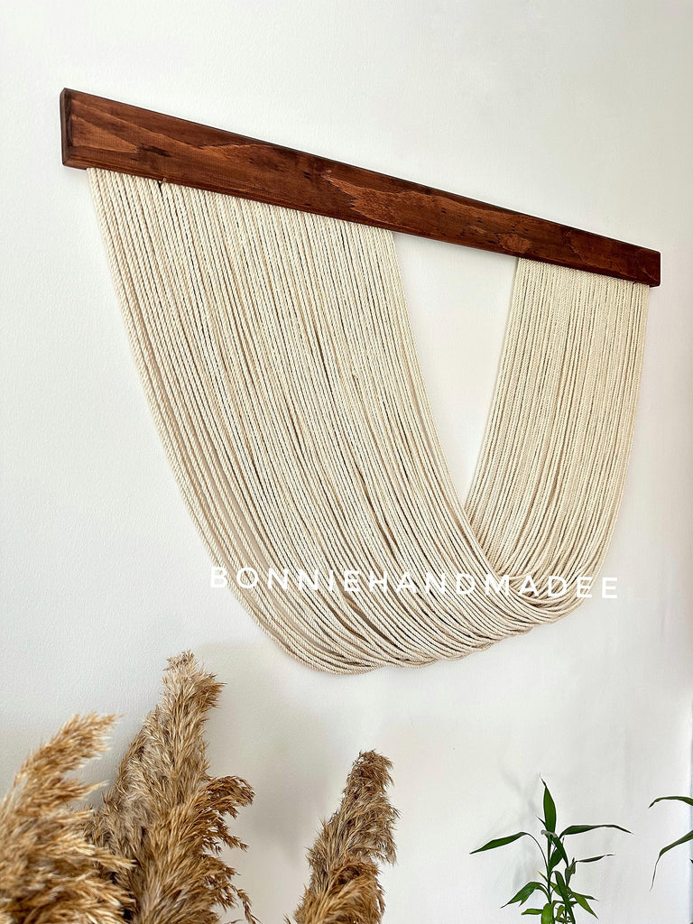 Large Macrame Wall Hanging Boho Wall Decor Woven Wall Decor Yarn Tapestry Wall Hanging Aesthetic Macrame Headboard