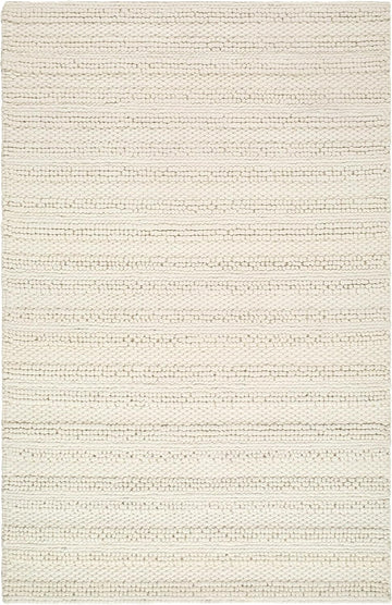 Coskun Wool Living Room, Bedroom Area Rug - Striped Textured - Bohemian Transitional Modern Minimalist Contemporary