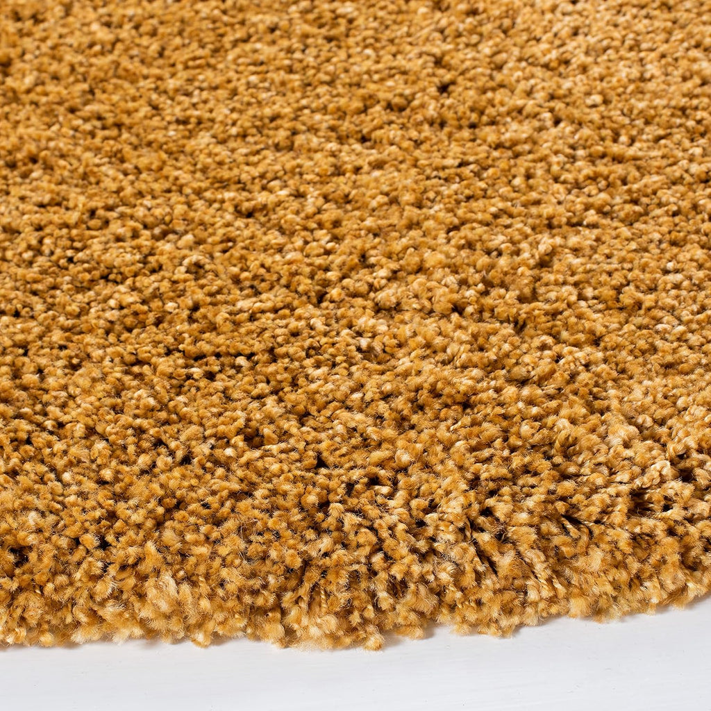 Hudson Shag Square Rug 4', Plush Gold SGH220D