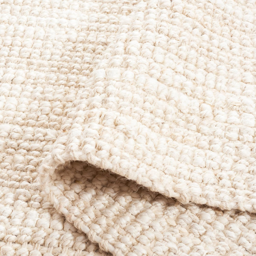 Natural Fiber Area Rug - 9' x 12', Ivory, Handmade Farmhouse Jute