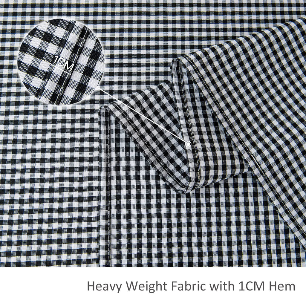 Checkered Square Tablecloth Stain Resistant Waterproof and Wrinkle Resistant Washable Heavy Weight Soft Table Cloth