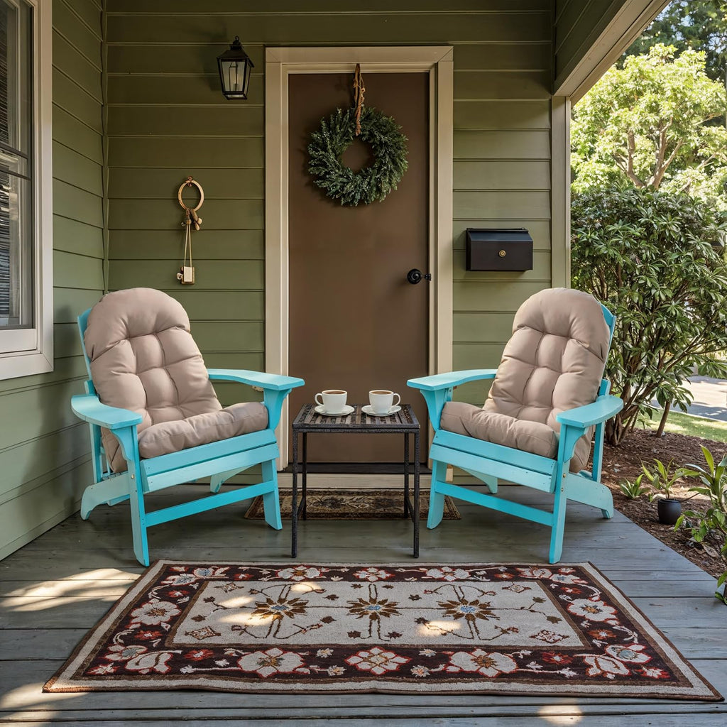 Adirondack Chair Cushion, Rocking Chair Cushion 44x19.4x4 inch, High Back Patio Cushions of Upper and Lower with