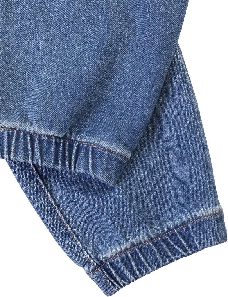 Boys Cargo Pants Stretch Cotton Twill Elastic Waist