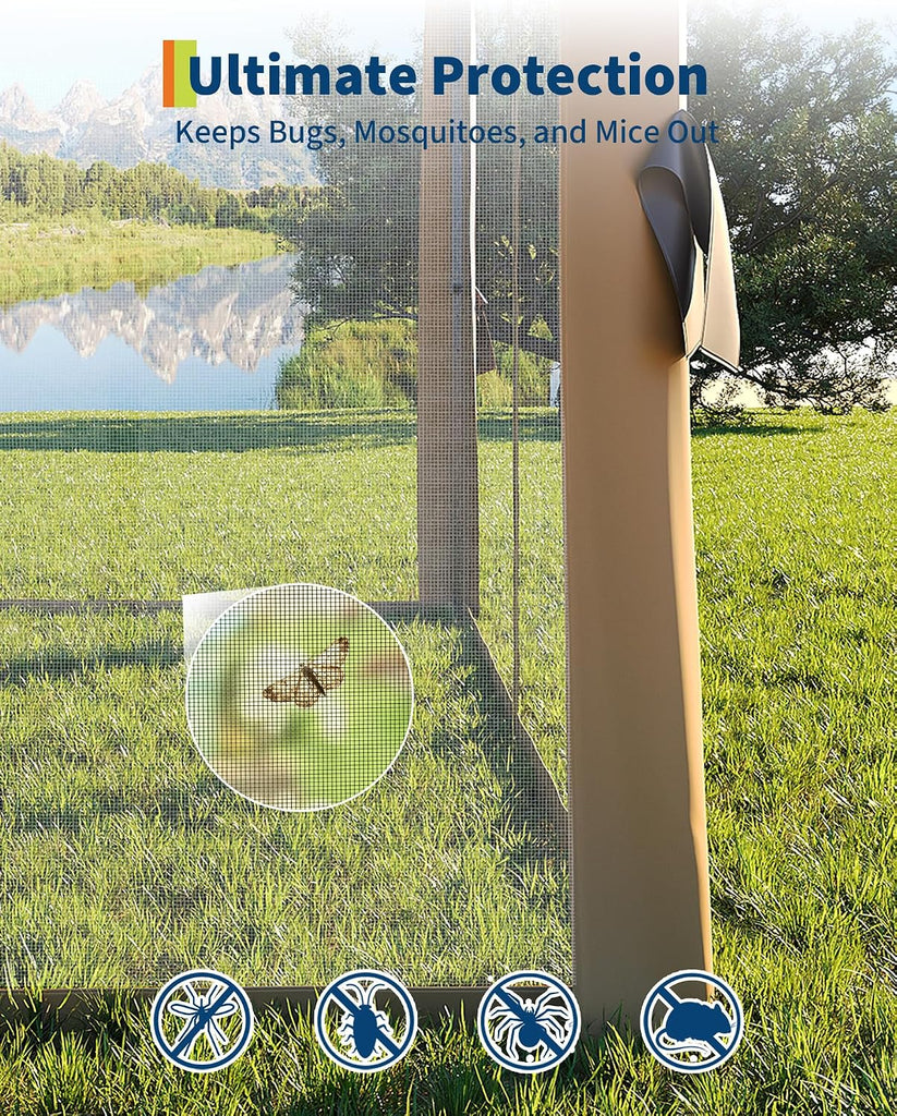11'x11 Pop-Up Gazebo, Instant Outdoor Canopy Tent with Mosquito Nettings, Durable Steel Frame, Water
