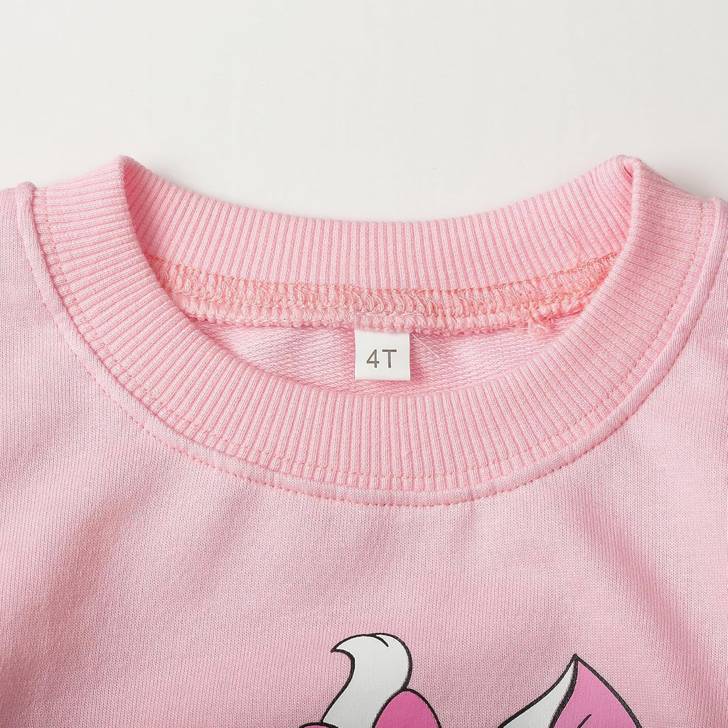 Little Girls Outfits 2 Piece Toddler Long Sleeve Sweatshirt Leggings Pants Fall Winter Clothing Set