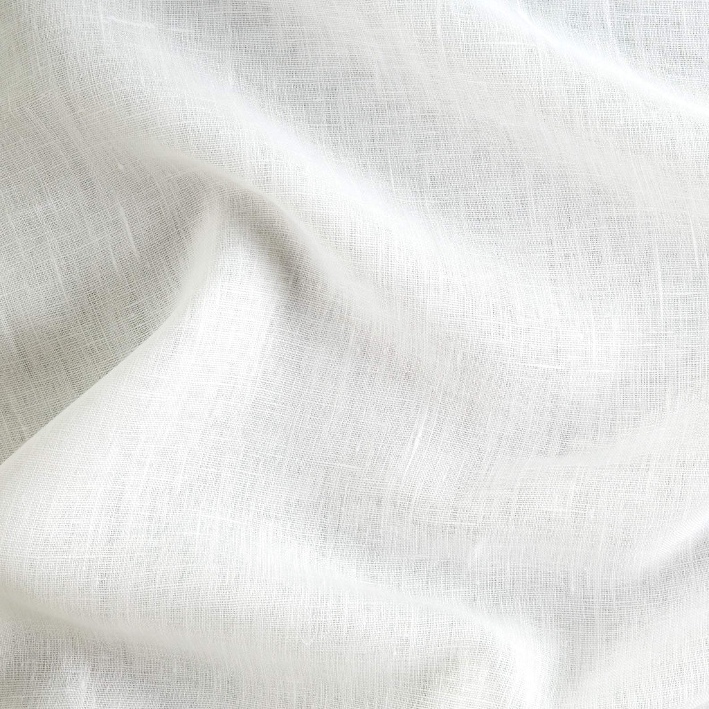 European 100% Linen White, Fabric by the Yard