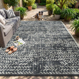 Outdoor Rug 9x12 Waterproof-Patio Rug Mat Outdoor RV Camping Picnic Beach Mat Plastic Straw Rugs Out