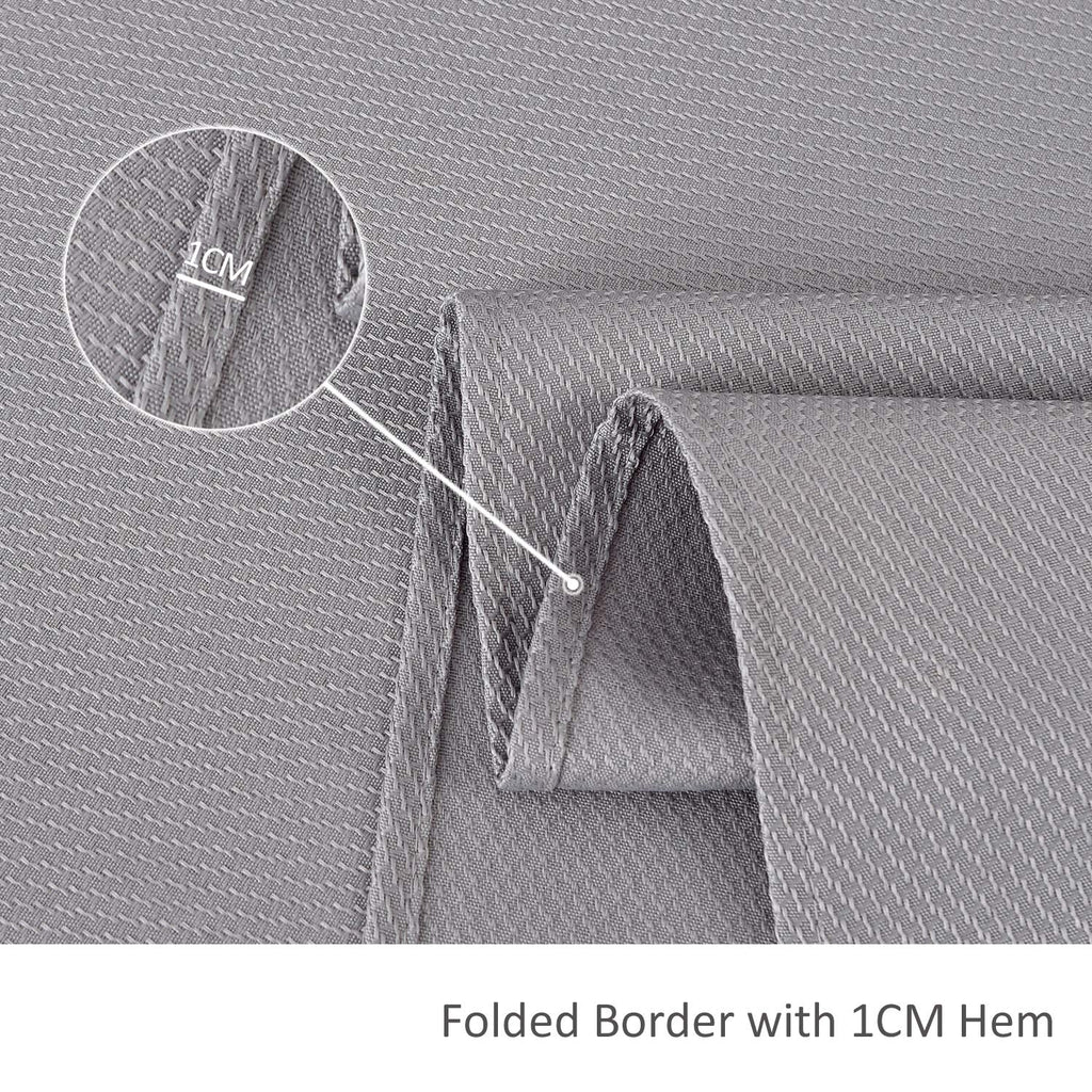 Textured Rectangular Tablecloth Water Resistance Antiwrinkle Spillproof Soft Jacquard Table Cloth, Buffet Banquet