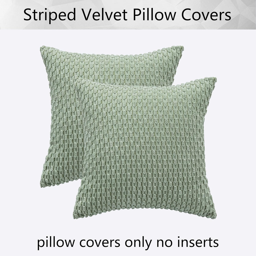 2 Packs Spring Decorative Throw Pillow Covers 18x18 Inch