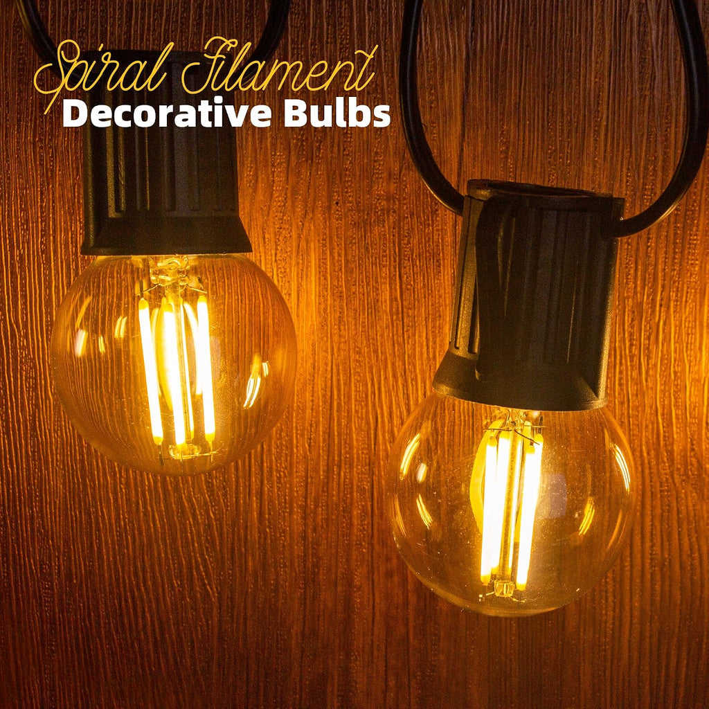 Dimmable G16.5 Amber Edison light Bulb 40 Watt,E26 Vintage LED Light Bulb