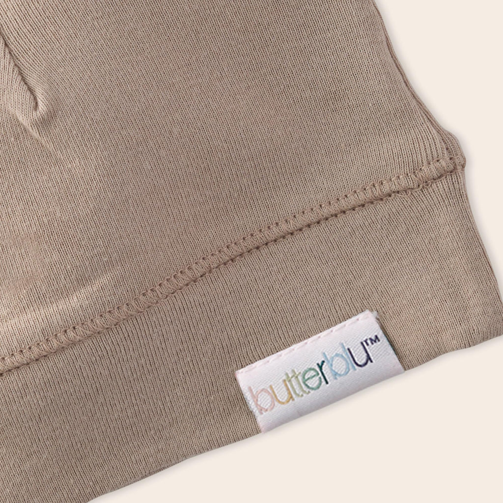 Charlie 5-Pack Caps 100% Organic Cotton Beanie Hats for Newborn Baby Boys & Girls, Natural, One Size