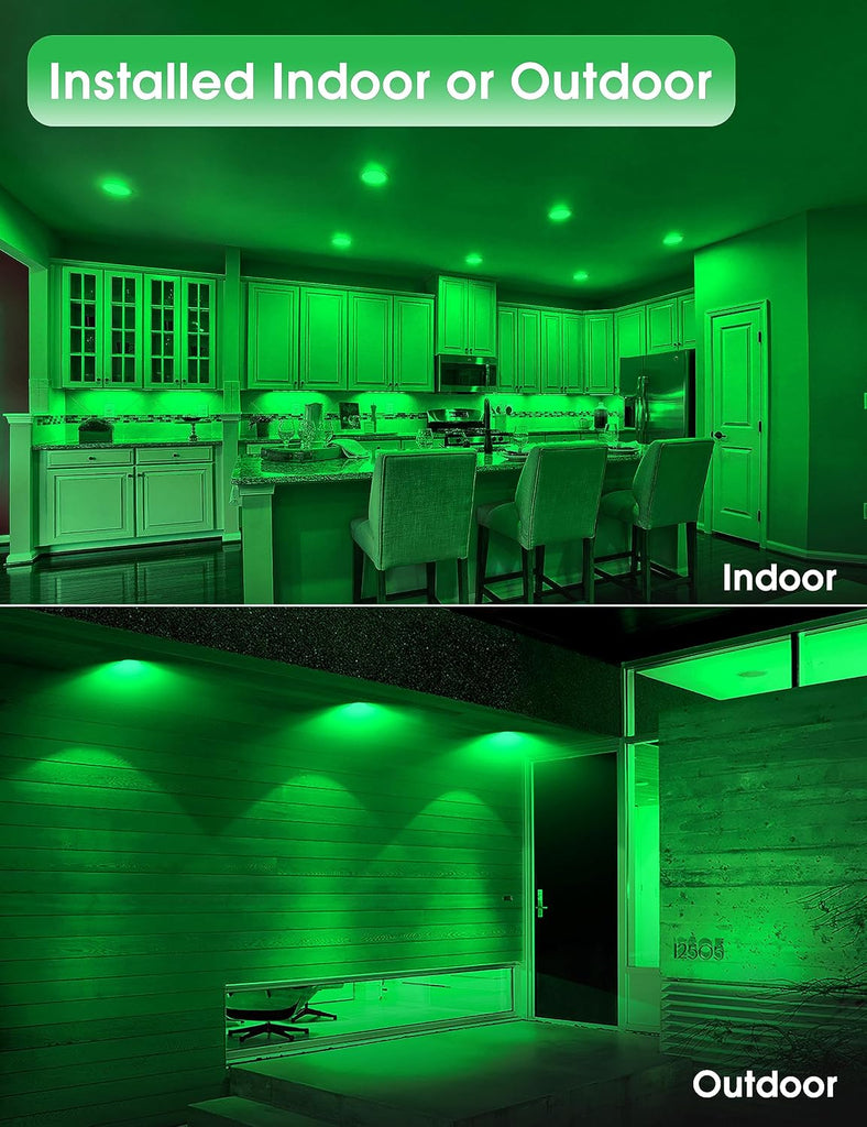 Green Flood Light Bulbs,PAR38 15W(100W Equivalent)