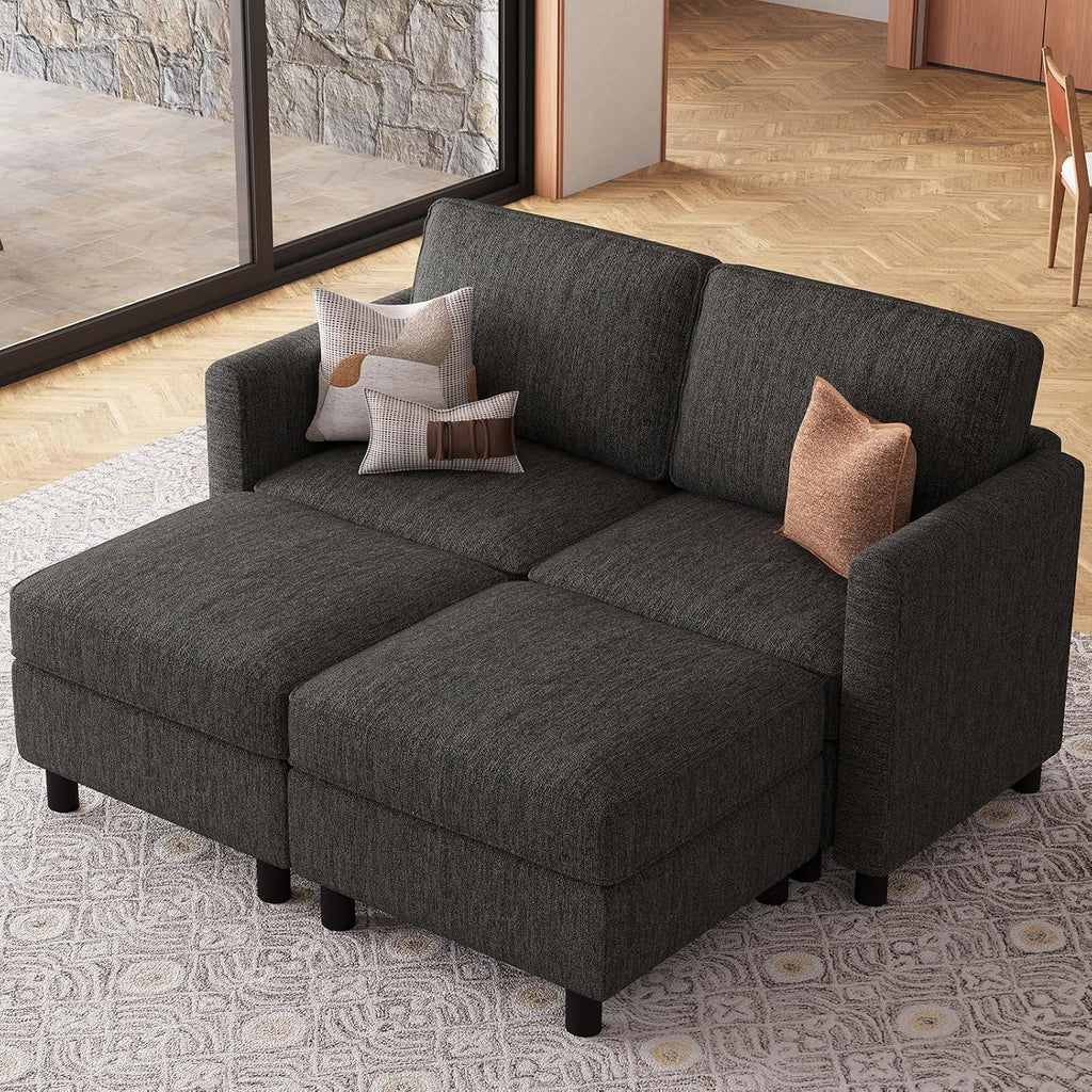 58.3" Modular Sectional Sofa 4 Seats Sleeper Sofa Washable Sectional Couches Comfy Couches with Storage Seat Couch