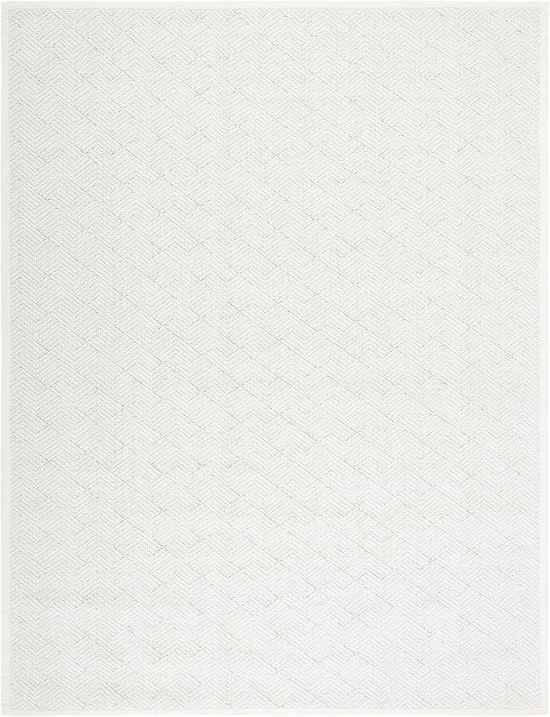 Area Rug 8x10 - Natural Fiber Collection - Large - Ivory, Handmade Wool & Jute, Ideal , Dining Space (NF487A)