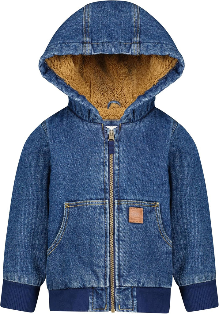Boys' Hooded Sherpa-Lined Bomber Jacket